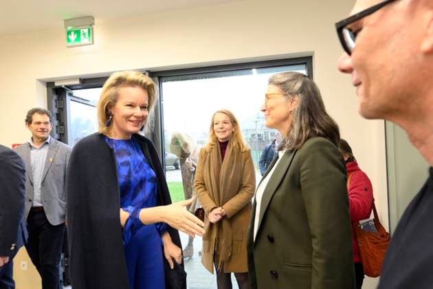 Queen Mathilde Visits Youth Care De Kering BRUSSELS, BELGIUM - MARCH 11: Queen Mathilde of Belgium pictured visiting the youth care department De Kering of non-profit Ter Loke on March 11, 2026 in Brussels, Belgium, 11 03 2026 Brussels Belgium  Copyright: xPhilipxReynaersx