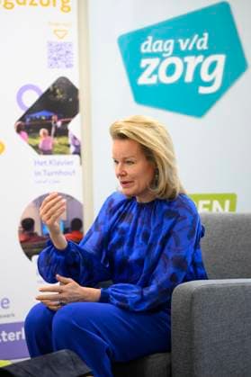 Queen Mathilde Visits Youth Care De Kering BRUSSELS, BELGIUM - MARCH 11: Queen Mathilde of Belgium pictured visiting the youth care department De Kering of non-profit Ter Loke on March 11, 2026 in Brussels, Belgium, 11 03 2026 Brussels Belgium  Copyright: xPhilipxReynaersx
