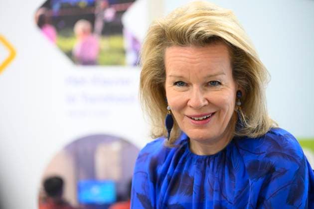 Queen Mathilde Visits Youth Care De Kering BRUSSELS, BELGIUM - MARCH 11: Queen Mathilde of Belgium pictured visiting the youth care department De Kering of non-profit Ter Loke on March 11, 2026 in Brussels, Belgium, 11 03 2026 Brussels Belgium  Copyright: xPhilipxReynaersx