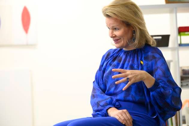 Queen Mathilde Visits Youth Care De Kering BRUSSELS, BELGIUM - MARCH 11: Queen Mathilde of Belgium pictured visiting the youth care department De Kering of non-profit Ter Loke on March 11, 2026 in Brussels, Belgium, 11 03 2026 Brussels Belgium  Copyright: xPhilipxReynaersx