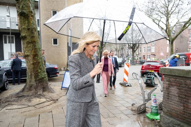 11-03-2026 Amsterdam Queen Maxima presented a workbook at the Anne-Bo Foundation, a foundation focuses on girls for whom studying is not a given, for example, because they grow up in poverty, have a history of refugee status, or have been in youth care, at LAB111 in Amsterdam. Â  Copyright: xPPEx
