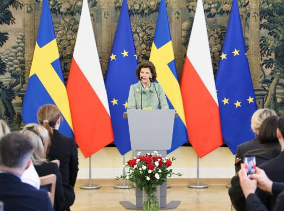 Swedish royal couple visits Poland Photo: Wojciech Olkusnik East News Queen Sylvia of Sweden attends a seminar on the Barnhaus model of child advocacy at the Sejm (lower house of Polish Parliament) on March 11, 2026 in Warsaw, Poland. The Swedish royal couple pays a three-day state visit to Poland focused on strengthening bilateral ties, defense, and security. EN_01673869_0022 