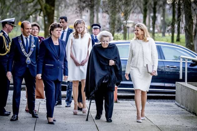 EINDHOVEN - Princess Beatrix, Princess Mabel, and their daughter Zaria attend the presentation of the Prince Friso Engineering Award. For the twelfth time, this award bears the name of the late Prince Friso, a mechanical and aerospace engineer and member of KIVI. ROBIN UTRECHT ANP netherlands out - belgium out  Copyright: xx x553055923x originalFilename: 553055923.jpg
