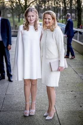 EINDHOVEN - Princess Beatrix, Princess Mabel, and their daughter Zaria attend the presentation of the Prince Friso Engineering Award. For the twelfth time, this award bears the name of the late Prince Friso, a mechanical and aerospace engineer and member of KIVI. ROBIN UTRECHT ANP netherlands out - belgium out  Copyright: xx x553056047x originalFilename: 553056047.jpg