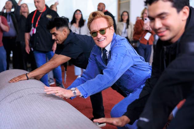 March 11, 2026, Hollywood, California, USA: 98th Oscars host Conan OÃ¢â‚¬â ¢Brien rolls out the Red Carpet on Wednesday March 11, 2026 at the Dolby Theater in Hollywood, California for the upcoming Academy Awards. Hollywood USA - ZUMAp124 20260311_zaa_p124_015 Copyright: xArianaxRuizx