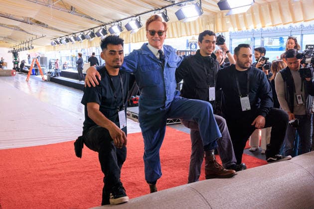 March 11, 2026, Hollywood, California, USA: 98th Oscars host Conan OÃ¢â‚¬â ¢Brien gets poses after rolling out the Red Carpet on Wednesday March 11, 2026 at the Dolby Theater in Hollywood, California for the upcoming Academy Awards. JAVIER ROJAS PI Hollywood USA - ZUMAp124 20260311_zaa_p124_032 Copyright: xJavierxRojasx