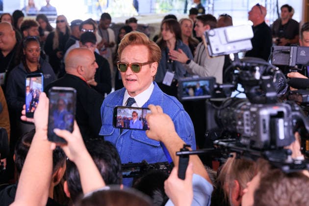 March 11, 2026, Hollywood, California, USA: 98th Oscars host Conan OÃ¢â‚¬â ¢Brien is interviewed after rolling out the Red Carpet on Wednesday March 11, 2026 at the Dolby Theater in Hollywood, California for the upcoming Academy Awards. JAVIER ROJAS PI Hollywood USA - ZUMAp124 20260311_zaa_p124_040 Copyright: xJavierxRojasx