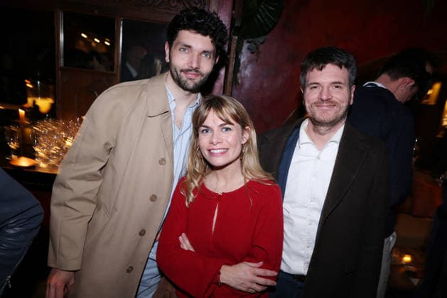 Exclusive - Paul Melun book launch - Paris Exclusive - Florian Tardif, Sarah Lecoeuvre and Benjamin Morel attend Paul Melun « Plouc Story » book launch organized by Five Eyes Production at Buddha Bar in Paris, France on March 11 2026. Photo by Jerome Dominé ABACAPRESS.COM Paris France  Copyright: xDominexJerome ABACAx