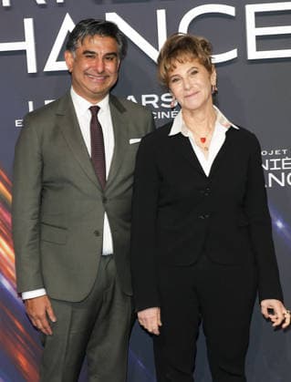 Aditya Sood et Amy Pascal au photocall de la première du film Projet dernière chance Project Hail Mary au cinéma Pathé Palace à Paris le 11 mars 2026 Coadic Guirec Bestimage Photocall for the premiere of the movie Project Hail Mary at the Pathé Palace cinema in Paris on 11 March 2026 Paris France  Copyright: xCOADICxGUIRECx xBESTIMAGExCOADICxGUIRECx xBESTIMAGEx