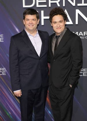 Chris Miller et Phil Lord au photocall de la première du film Projet dernière chance Project Hail Mary au cinéma Pathé Palace à Paris le 11 mars 2026 Coadic Guirec Bestimage Photocall for the premiere of the movie Project Hail Mary at the Pathé Palace cinema in Paris on 11 March 2026 Paris France  Copyright: xCOADICxGUIRECx xBESTIMAGExCOADICxGUIRECx xBESTIMAGEx