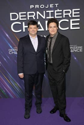 Chris Miller et Phil Lord au photocall de la première du film Projet dernière chance Project Hail Mary au cinéma Pathé Palace à Paris le 11 mars 2026 Coadic Guirec Bestimage Photocall for the premiere of the movie Project Hail Mary at the Pathé Palace cinema in Paris on 11 March 2026 Paris France  Copyright: xCOADICxGUIRECx xBESTIMAGExCOADICxGUIRECx xBESTIMAGEx
