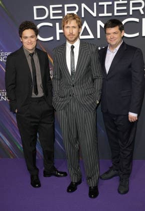 Phil Lord, Ryan Gosling et Chris Miller au photocall de la première du film Projet dernière chance Project Hail Mary au cinéma Pathé Palace à Paris le 11 mars 2026 Coadic Guirec Bestimage Photocall for the premiere of the movie Project Hail Mary at the Pathé Palace cinema in Paris on 11 March 2026 Paris France  Copyright: xCOADICxGUIRECx xBESTIMAGExCOADICxGUIRECx xBESTIMAGEx