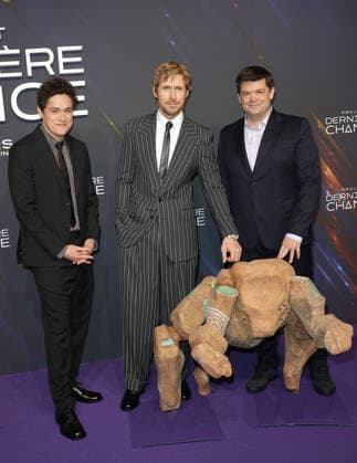 Phil Lord, Ryan Gosling et Chris Miller au photocall de la première du film Projet dernière chance Project Hail Mary au cinéma Pathé Palace à Paris le 11 mars 2026 Coadic Guirec Bestimage Photocall for the premiere of the movie Project Hail Mary at the Pathé Palace cinema in Paris on 11 March 2026 Paris France  Copyright: xCOADICxGUIRECx xBESTIMAGExCOADICxGUIRECx xBESTIMAGEx