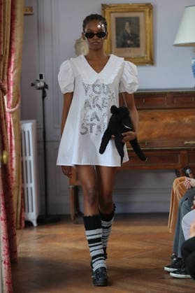 PFW - Florentina Leitner Runway A model walks the runway during the Florentina Leitner Womenswear Fall Winter 2026-2027 show as part of Paris Fashion Week on March 10, 2026 in Paris, France. Photo by Alain Gil Gonzalez ABACAPRESS.COM Paris France  Copyright: xGonzalezxAlain-Gil ABACAx