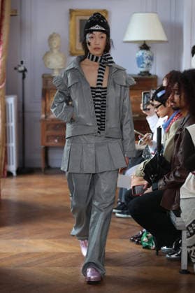 PFW - Florentina Leitner Runway A model walks the runway during the Florentina Leitner Womenswear Fall Winter 2026-2027 show as part of Paris Fashion Week on March 10, 2026 in Paris, France. Photo by Alain Gil Gonzalez ABACAPRESS.COM Paris France  Copyright: xGonzalezxAlain-Gil ABACAx