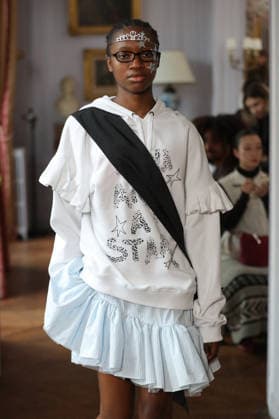 PFW - Florentina Leitner Runway A model walks the runway during the Florentina Leitner Womenswear Fall Winter 2026-2027 show as part of Paris Fashion Week on March 10, 2026 in Paris, France. Photo by Alain Gil Gonzalez ABACAPRESS.COM Paris France  Copyright: xGonzalezxAlain-Gil ABACAx