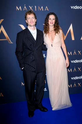 11-03-2026 Premiere of the second season of the Videoland Original drama series Maxima in De Nieuwe Kerk, Amsterdam. Martijn Lakemeier Als Willem-Alexander en Delfina Chaves Als Maxima Â  Copyright: xPPEx
