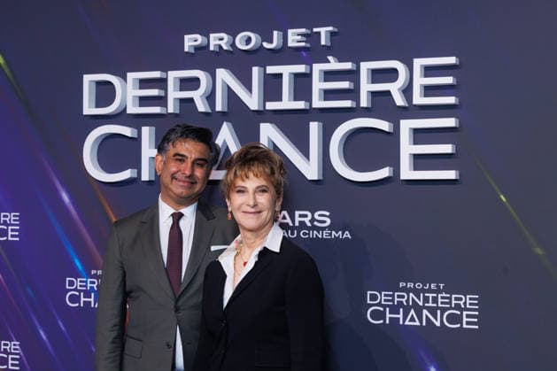 Project Hail Mary premiere at Pathe Palace theatre Celebrities arrival on red carpet Avant premiere de Projet derniere chance au cinéma Pathe Palace Arrivees des celebrites sur le tapis rouge Aditya Sood et Aditya Sood 453989 2026 03 11  Copyright: xSebastienxFremontx xStarfacex STAR_453989_042