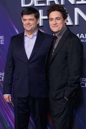 Project Hail Mary premiere at Pathe Palace theatre Celebrities arrival on red carpet Avant premiere de Projet derniere chance au cinéma Pathe Palace Arrivees des celebrites sur le tapis rouge Chris Miller et Phil Lord 453989 2026 03 11  Copyright: xSebastienxFremontx xStarfacex STAR_453989_055