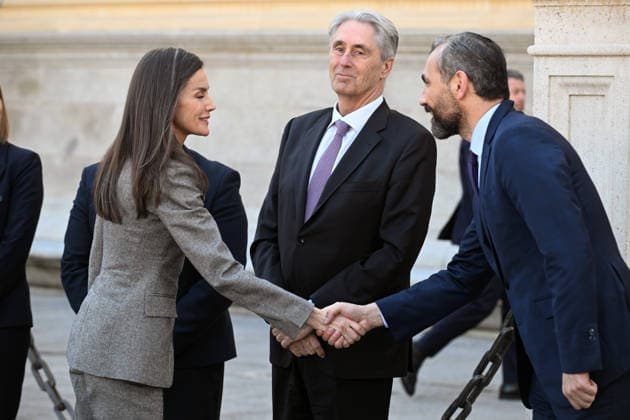 Queen Letizia and the Rector of the University of Alcalá de Henares, José Vicente Saz Pérez c , on her arrival at the closing ceremony of the third edition of the Masters Degree in International Reporting at the University of Alcalá de Henares, on March 12, 2026, in Alcalá de Henares Madrid, In collaboration with the RTVE Institute, the program combines academic training and professional experience to prepare students to cover global events, conflicts, crises and political and social transformations. It also focuses on the journalistic genre par excellence, reportage UNIVERSIDAD MÁSTER REINA José Alcalá de Henares Alcala de Henares Alcala de Henares Spain Copyright: xJosà xOlivax 7359676
