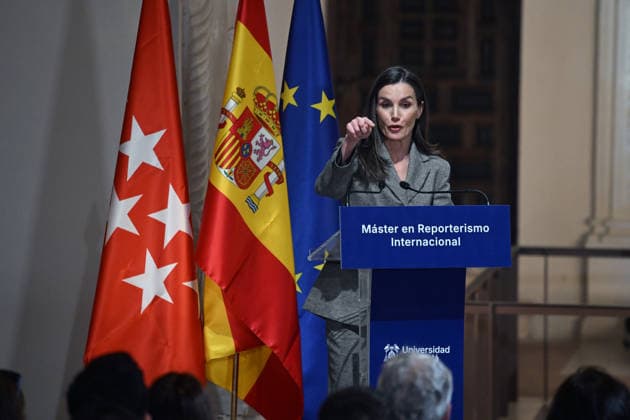 Queen Letizia during the closing ceremony of the third edition of the Master of Lifelong Learning in International Reporting Queen Letizia during the closing ceremony of the third edition of the Master of Lifelong Learning in International Reporting at the University of Alcalá de Henares, on March 12, 2026, in Alcalá de Henares Madrid, Spain The Master trains journalists capable of telling the world from the field In collaboration with the RTVE Institute, the program combines academic training and professional experience to prepare students to cover global events, conflicts, crises and political and social transformations, the program combines academic training and professional experience to prepare students to cover global events, conflic  Copyright: xJosÃ xOlivax 7359708