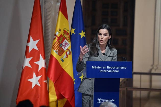 Queen Letizia during the closing ceremony of the third edition of the Master of Lifelong Learning in International Reporting Queen Letizia during the closing ceremony of the third edition of the Master of Lifelong Learning in International Reporting at the University of Alcalá de Henares, on March 12, 2026, in Alcalá de Henares Madrid, Spain The Master trains journalists capable of telling the world from the field In collaboration with the RTVE Institute, the program combines academic training and professional experience to prepare students to cover global events, conflicts, crises and political and social transformations, the program combines academic training and professional experience to prepare students to cover global events, conflic  Copyright: xJosÃ xOlivax 7359710