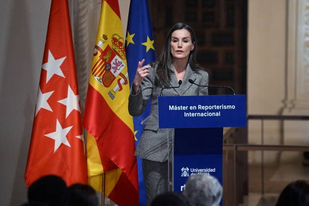 Queen Letizia during the closing ceremony of the third edition of the Master of Lifelong Learning in International Reporting Queen Letizia during the closing ceremony of the third edition of the Master of Lifelong Learning in International Reporting at the University of Alcalá de Henares, on March 12, 2026, in Alcalá de Henares Madrid, Spain The Master trains journalists capable of telling the world from the field In collaboration with the RTVE Institute, the program combines academic training and professional experience to prepare students to cover global events, conflicts, crises and political and social transformations, the program combines academic training and professional experience to prepare students to cover global events, conflic  Copyright: xJosÃ xOlivax 7359712
