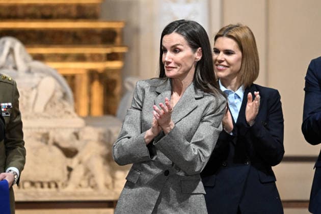 The Queen closes the third edition of the Master of Lifelong Learning in International Reporting I D Queen Letizia and the mayor of the municipality, Judith Piquet Flores, during the closing ceremony of the third edition of the Master of Lifelong Learning in International Reporting at the University of Alcalá de Henares, on March 12, 2026, in Alcalá de Henares Madrid, In collaboration with the RTVE Institute, the program combines academic training and professional experience to prepare students to cover global events, conflicts, crises and political and social transformations. It also focuses on the journalistic genre par excellence, reportage UNIVERSIDAD MÁSTER REINA José Alcala de Henares Alcala de Henares Spain Copyright: xJosà xOlivax 7359806