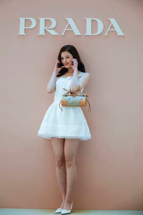 Stars Attend Prada Sun Pop-up Store Opening in Seoul Sana of South Korean K-pop girl group TWICE poses for photos during the opening of the Prada Sun pop-up store in Seoul, South Korea, March 12, 2026. Seoul South Korea  Copyright: xMatrixxImages JungxUi-Chelx