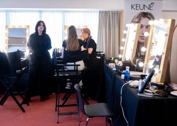 Inaugural OMODA Madrid es Moda fashion show at Plaza de Espana Backstage for the inaugural OMODA Madrid es Moda fashion show at Plaza de Espana, March 12, 2026, in Madrid Spain Organized by the Asociación Creadores de Moda de Espana ACME and the Madrid City Council, the show brings together 24 designers on an open-air runway with the historic buildings as a backdrop, the show brings together 24 designers on an outdoor catwalk with the historic buildings of the square as a backdrop, combining established names - Devota Lomba, Roberto Verino, Roberto Torretta, Oteyza - with avant-garde firms like Eduardo Navarrete and Dominnico 12 MARCH 2026 Madrid Madrid Spain  Copyright: xEduardoxParrax 7360261