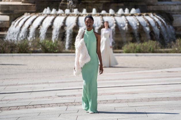 Inaugural fashion show of OMODA Madrid es Moda in Plaza de Espana Inaugural fashion show of OMODA Madrid es Moda in Plaza de Espana, on March 12, 2026, in Madrid Spain Organized by the Asociación Creadores de Moda de Espana ACME and the Madrid City Council, the show brings together 24 designers on an outdoor runway with the historic buildings as a backdrop, the show brings together 24 designers on an outdoor catwalk with the historic buildings of the square as a backdrop, combining established names - Devota Lomba, Roberto Verino, Roberto Torretta, Oteyza - with avant-garde firms such as Eduardo Navarrete and Dominnico 12 MARCH 2026 César Vallejo Rodrí Madrid Madrid Spain  Copyright: xCÃ sarxVallejoxRodriguezx 7360470