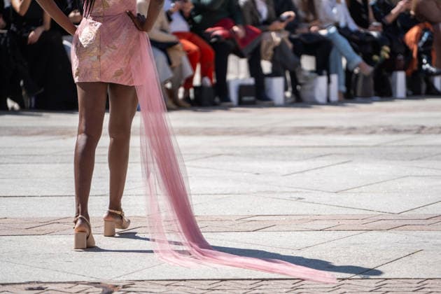Inaugural fashion show of OMODA Madrid es Moda in Plaza de Espana Inaugural fashion show of OMODA Madrid es Moda in Plaza de Espana, on March 12, 2026, in Madrid Spain Organized by the Asociación Creadores de Moda de Espana ACME and the Madrid City Council, the show brings together 24 designers on an outdoor runway with the historic buildings as a backdrop, the show brings together 24 designers on an outdoor catwalk with the historic buildings of the square as a backdrop, combining established names - Devota Lomba, Roberto Verino, Roberto Torretta, Oteyza - with avant-garde firms such as Eduardo Navarrete and Dominnico 12 MARCH 2026 César Vallejo Rodrí Madrid Madrid Spain  Copyright: xCÃ sarxVallejoxRodriguezx 7360502