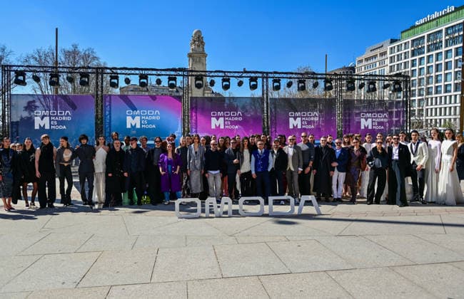 March 12, 2026, Madrid, Madrid, SPAIN: Models walk the runway on the urban catwalk set up in Plaza de EspaoÂ±a during the opening event of OMODA Madrid es Moda, marking the start of Madrid Fashion Week. The show brings together 25 Spanish independent fashion designers in one of the capital s most iconic locations. Madrid SPAIN  - ZUMAz108 20260312_znp_z108_001 Copyright: xRichardxZubelzux