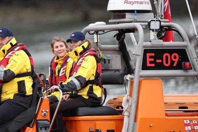 . 12 03 2026. London, United Kingdom. Prince William and Kate Middleton , the Prince and Princess of Wales, during a visit to the Royal National Lifeboat Institution (RNLI) Tower Lifeboat Station in London. .  xStephenxLockx xi-Imagesx IIM-26628-0001