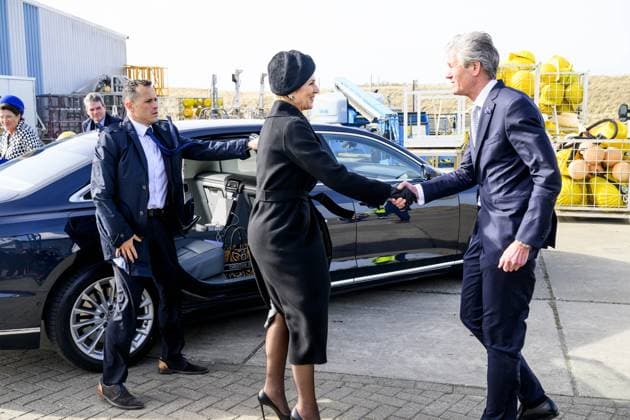 Texel, The Netherlands, 2026-03-12 14:01:10 TEXEL, 11-03-2026, NIOZ harbor. Queen Maxima christens the research vessel Anna Weber-van Bosse of the Royal Netherlands Institute for Sea Research (NIOZ). The christening ceremony will take place on Texel in the NIOZ harbor. The ship enables oceanographers to conduct research from the surface to the deep sea and from the poles to the tropics. PHOTO: NLBeeld Patrick van Emst Credit: NL Beeld Patrick van Emst  Copyright: xx x
