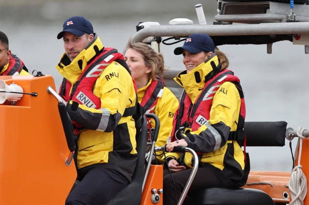 . 12 03 2026. London, United Kingdom. Prince William and Kate Middleton , the Prince and Princess of Wales, during a visit to the Royal National Lifeboat Institution (RNLI) Tower Lifeboat Station in London. .  xStephenxLockx xi-Imagesx IIM-26628-0013