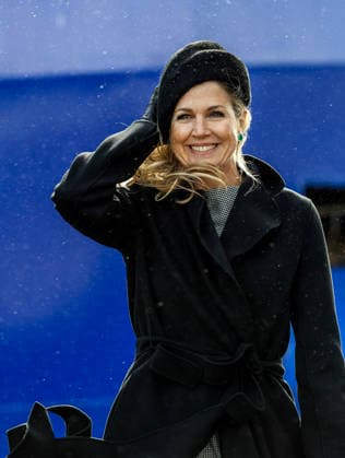 12-03-2026 Texel Queen Maxima during the christening of the research vessel Anna Weber-van Bosse of the Royal Netherlands Institute for Sea Research (NIOZ) in Texel. Â  Copyright: xPPEx