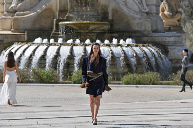 March 12, 2026, Madrid, Madrid, Spain: Model walks the runway during the opening show of OMODA MADRID ES MODA, at Plaza de EspaoÂ±a in Madrid, Spain. Madrid Spain  - ZUMAc312 20260312_zsp_c312_011 Copyright: xOscarxManuelxSanchezx