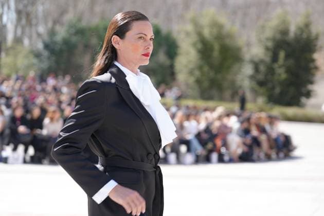 March 12, 2026, Madrid, Madrid, SPAIN: Models walk the runway on the urban catwalk set up in Plaza de Espana during the opening event of OMODA Madrid es Moda, marking the start of Madrid Fashion Week. The show brings together 25 Spanish independent fashion designers in one of the capital s most iconic locations Cordon Press 