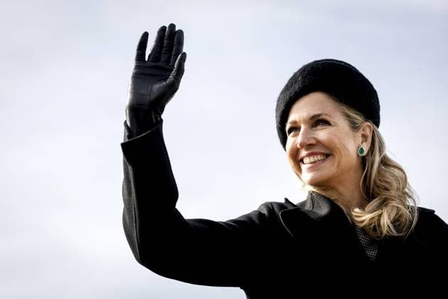 TEXEL - Queen Maxima arrives for the christening ceremony at the NIOZ harbor of the research vessel Anna Weber-van Bosse, belonging to the Royal Netherlands Institute for Sea Research. The ship enables oceanographers to conduct research from the surface to the deep sea and from the poles to the tropics. REMKO DE WAAL ANP netherlands out - belgium out  Copyright: xx x553127351x originalFilename: 553127351.jpg