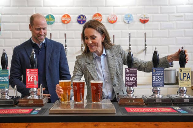 . 12 03 2026. London, United Kingdom. Prince William and Kate Middleton, the Prince and Princess of Wales, during a visit to the Southwark Brewing Company in South London.  xPoolx xi-Imagesx IIM-26631-0016