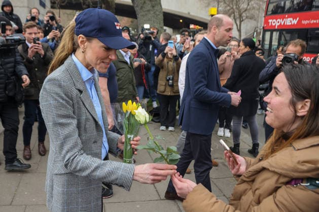 March 12, 2026, London, London, UK: London, UK. William, Prince of Wales, and Catherine, Princess of Wales greet well-wishers outside the RNLI (Royal National Lifeboat Institution) Tower Lifeboat Station in London. London UK  - ZUMAl94_ 20260312_zaf_l94_019 Copyright: xDinendraxHariax