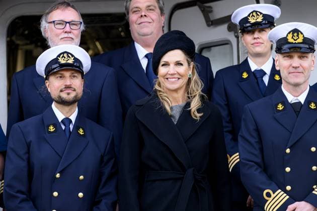 Texel, The Netherlands, 2026-03-12 15:40:30 TEXEL, 11-03-2026, NIOZ harbor. Queen Maxima christens the research vessel Anna Weber-van Bosse of the Royal Netherlands Institute for Sea Research (NIOZ). The christening ceremony will take place on Texel in the NIOZ harbor. The ship enables oceanographers to conduct research from the surface to the deep sea and from the poles to the tropics. PHOTO: NLBeeld Patrick van Emst Credit: NL Beeld Patrick van Emst  Copyright: xx x
