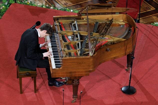 the annual spring concert at the Royal Palace, in Brussels, Thursday 12 March 2026. For this new edition, the Sovereigns wanted to highlight innovation by inviting individuals who, through their creativity, rigor, and commitment, work tirelessly to advance society. The musical program will be provided by FRATRES TRIO, an atypical ensemble combining saxophone, violin, and piano. BENOITxDOPPAGNE 167286952