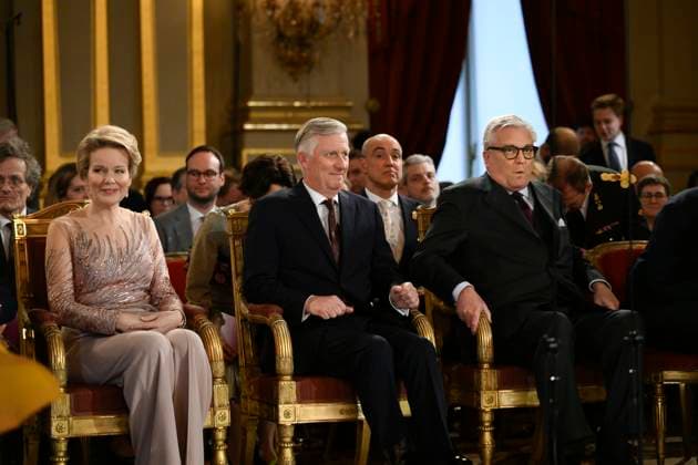 Spring Concert Belgian Royals12 03 2026 BRUSSELS, BELGIUM - Their Majesties the King and Queen and Prince Laurent of Belgium pictured during a spring Concert putting the spotlight on the theme of innovation by inviting guests who contribute to the advancement of society through their creativity, precision and dedication on March 12, 2026 in Brussels, Belgium, 12 03 2026 Brussels Belgium  Copyright: xPhilipxReynaersx