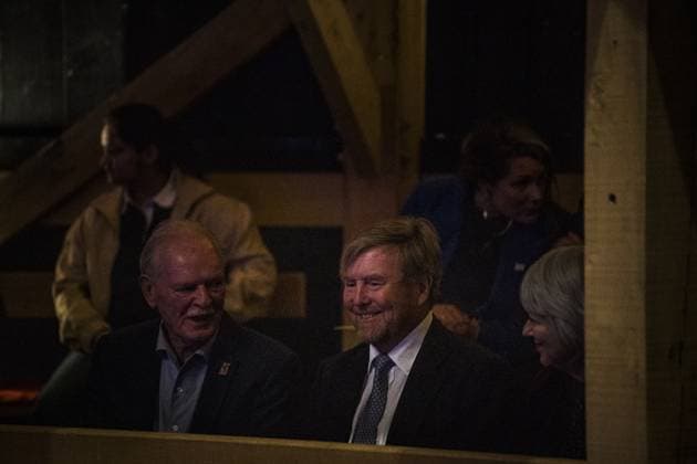 DIEVER - King Willem-Alexander during a visit to the Shakespeare Theatre s anniversary performance of The Strong Will. The theatre is celebrating its 80th anniversary. SIESE VEENSTRA ANP netherlands out - belgium out  Copyright: xx x553145453x originalFilename: 553145453.jpg