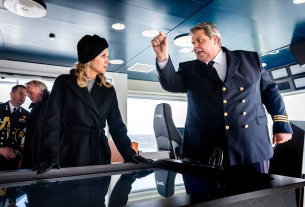 Queen Maxima attends the christening of the research vessel. Texel, the Netherlands. 12 Mar 2026 Queen Maxima attends the christening of the research vessel Anna Weber-van Bosse of the Royal Netherlands Institute for Sea Research (NIOZ) in the NIOZ harbor on Texel. The ship enables oceanographers to conduct research from the surface to the deep sea and from the poles to the tropics. Den Hoorn The Netherlands  Copyright: xDPPA POOL RDWx
