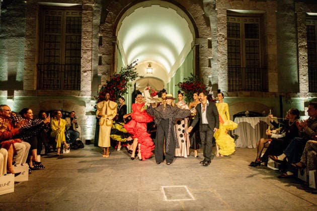Juana Martín presents her new collection of flamenco fashion and prêt a porter The designer Juana Martín presents her new collection of flamenco fashion and prêt a porter, at the Real Academia de Bellas Artes de San Fernando, on March 12, 2026, in Madrid Spain Juana Martín, designer from Cordoba of gypsy origin and the first Spanish woman to parade in the Haute Couture in Paris, presents today her new collection of flamenco fashion and prêt a porter, presents today her flamenco collection Herencia The fashion show, framed in the Madrid fashion week OMODA Madrid es Moda , is her only event in Spain in 2026 and pays tribute to the flower as a timeless symbol of flamenco 12 MARCH 2026 FASHION DESIGNER COLLECTION Madrid Madrid Espana  Copyright: xRicardoxRubiox 7361740