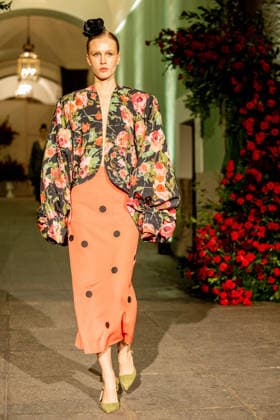 Juana Martín presents her new collection of flamenco fashion and prêt a porter A model parades presenting the new collection of flamenco fashion and prêt a porter of the designer Juana Martín, at the Real Academia de Bellas Artes de San Fernando, on March 12, 2026, in Madrid Spain Juana Martín, designer from Cordoba of gypsy origin and the first Spanish woman to parade in the Haute Couture in Paris, presents today her flamenco collection Herencia The fashion show, framed in the Madrid fashion week OMODA Madrid es Moda , is her only event in Spain in 2026 and pays tribute to the flower as a timeless symbol of flamenco 12 MARCH 2026 FASHION DESIGNER COLLECTION MODEL SHOWS SHOWS catwalk Madrid Madrid Spain  Copyright: xRicardoxRubiox 7361770