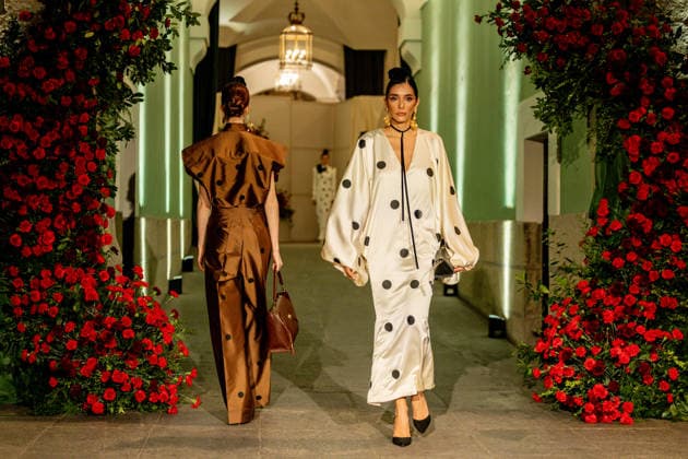 Juana Martin presents her new collection of flamenco fashion and prêt a porter Several models parade presenting the new collection of flamenco fashion and prêt a porter of the designer Juana Martin, at the Royal Academy of Fine Arts of San Fernando, on March 12, 2026, in Madrid Spain Juana Martin, Cordovan designer of gypsy origin and first Spanish woman to parade in the Haute Couture in Paris, presents today her flamenco collection Herencia The fashion show, framed in the Madrid fashion week OMODA Madrid es Moda , is her only event in Spain in 2026 and pays tribute to the flower as a timeless symbol of flamenco 12 MARCH 2026 FASHION DESIGNER COLLECTION MODEL MODEL SHOWS SHOW Madrid Madrid Spain  Copyright: xRicardoxRubiox 7361778